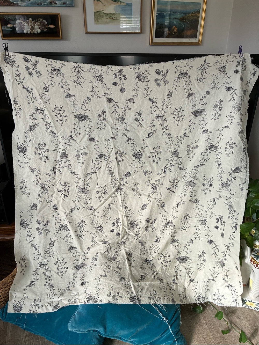 Biscay by Brunschwig & Pils, Inc. linen with Gray/ Black